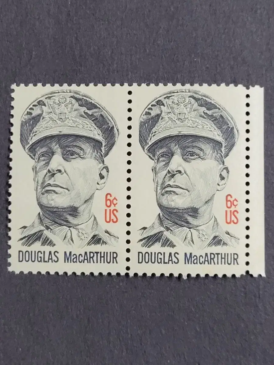 (미국우표)1971년 맥아더장군 기념우표 2장DOUGLAS MacART